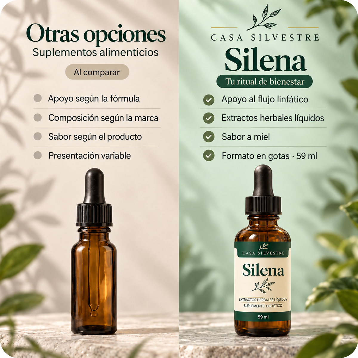 Silena | Gotas de drenaje linfático para sentirte más ligera