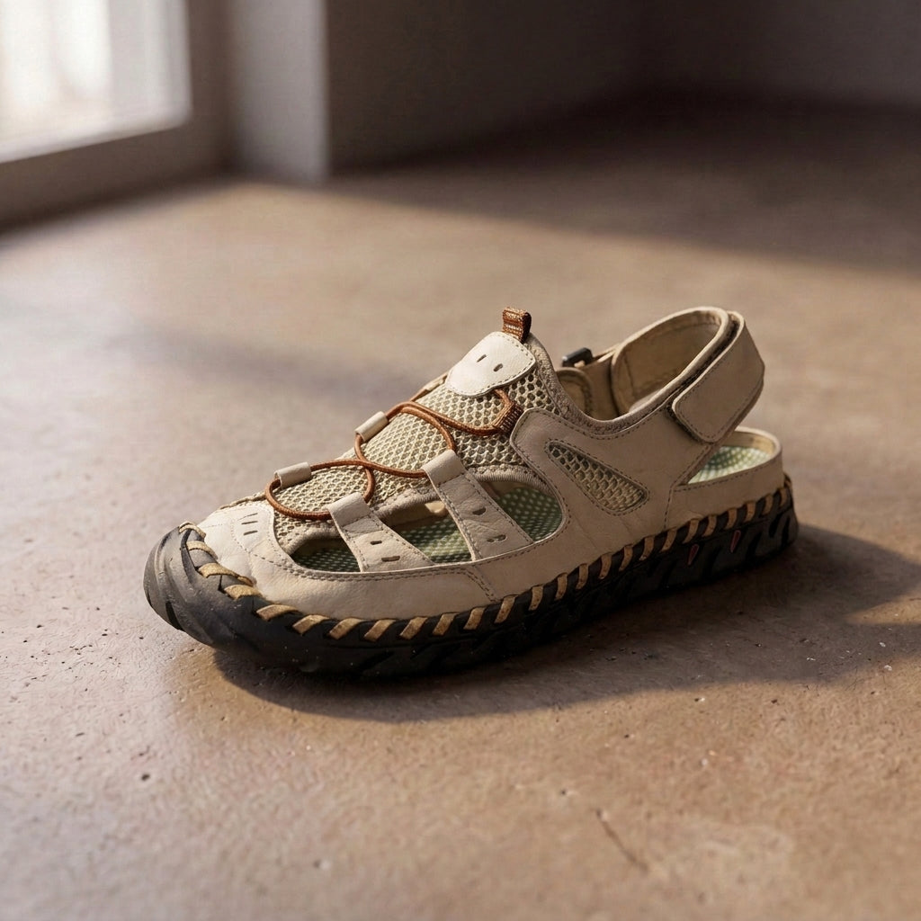 Damian | Sandalias de Cuero con Soporte