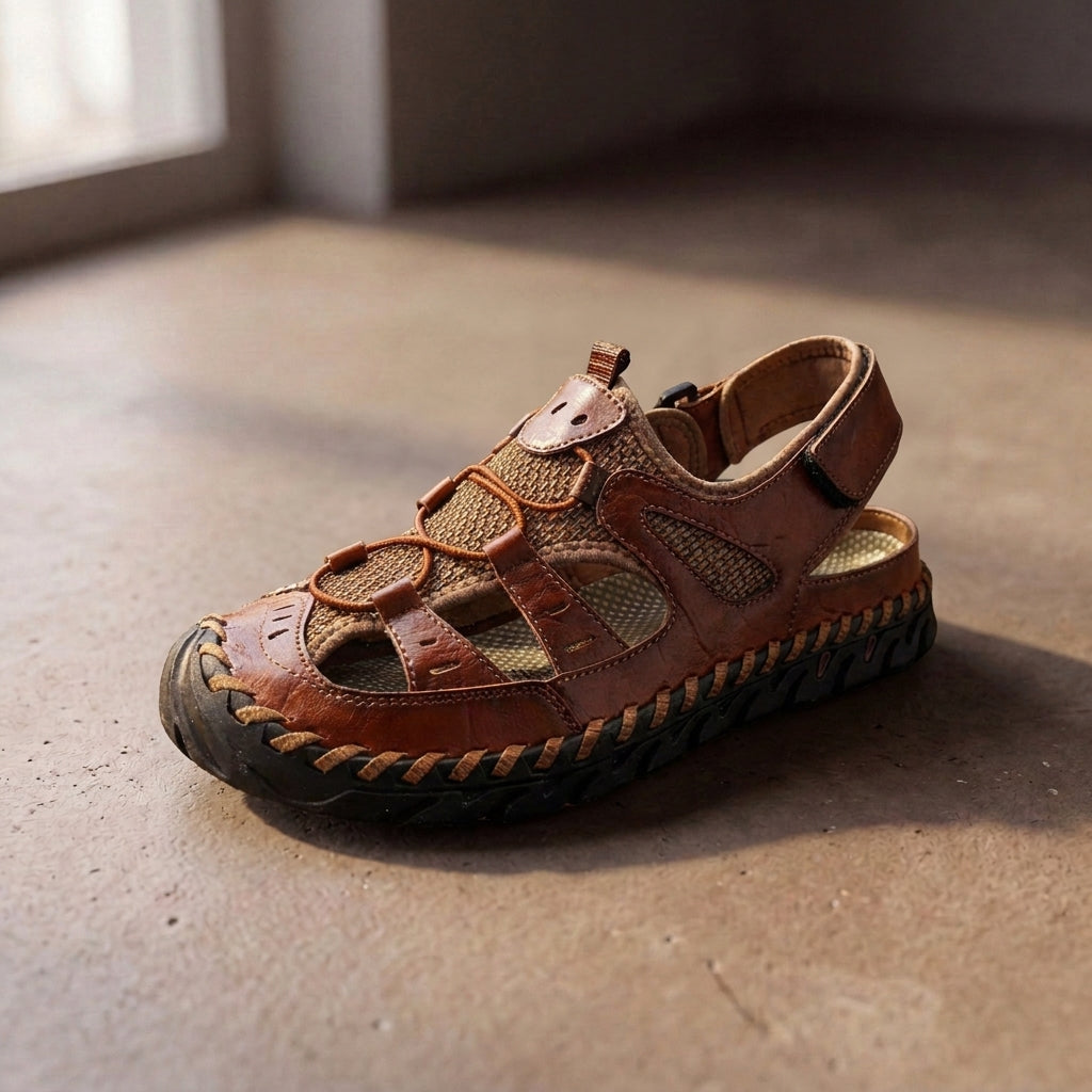 Damian | Sandalias de Cuero con Soporte