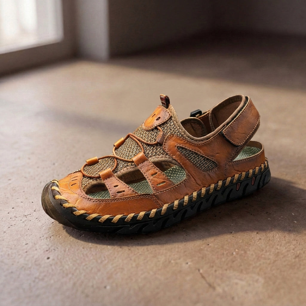 Damian | Sandalias de Cuero con Soporte