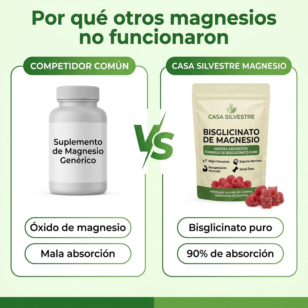 Gomitas de bisglicinato de magnesio Casa Silvestre